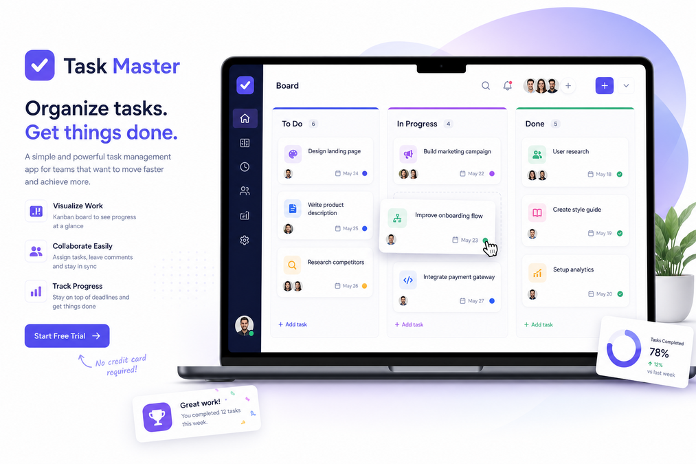 Task Master Kanban board